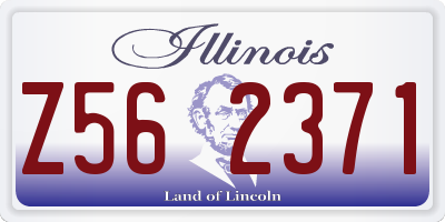 IL license plate Z562371