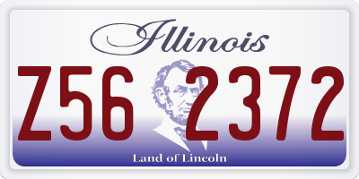 IL license plate Z562372