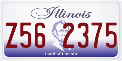IL license plate Z562375