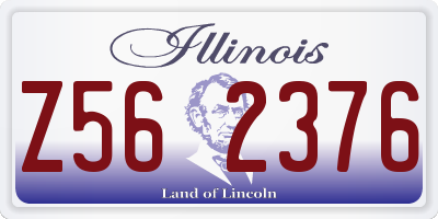 IL license plate Z562376