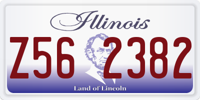 IL license plate Z562382