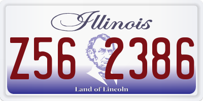 IL license plate Z562386