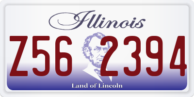IL license plate Z562394