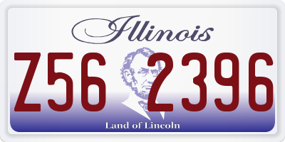 IL license plate Z562396