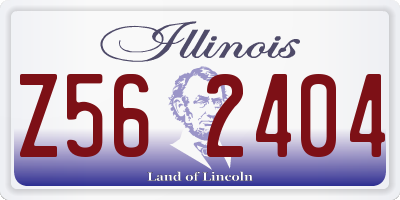 IL license plate Z562404