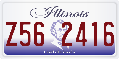 IL license plate Z562416