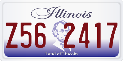 IL license plate Z562417