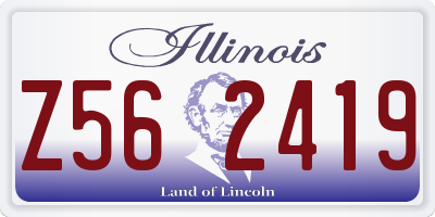IL license plate Z562419