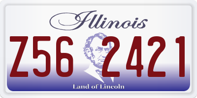 IL license plate Z562421