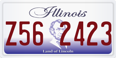 IL license plate Z562423