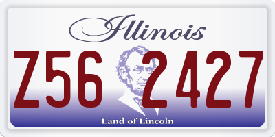 IL license plate Z562427