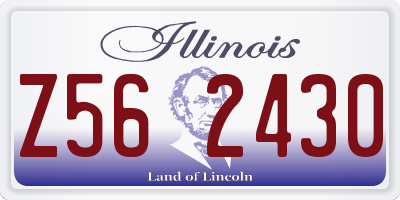 IL license plate Z562430