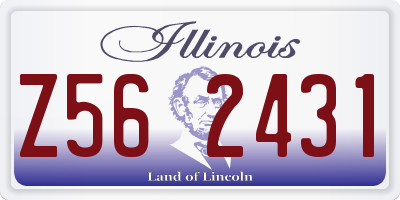 IL license plate Z562431
