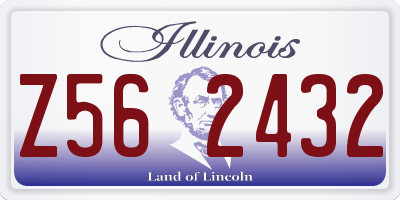 IL license plate Z562432