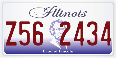 IL license plate Z562434