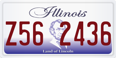 IL license plate Z562436
