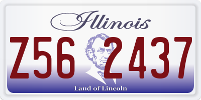 IL license plate Z562437