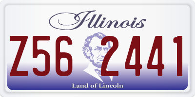 IL license plate Z562441