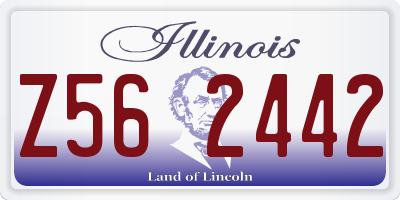IL license plate Z562442