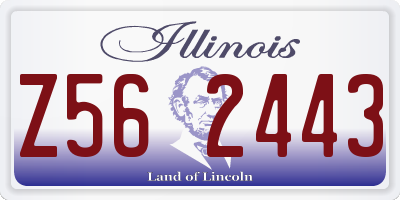 IL license plate Z562443