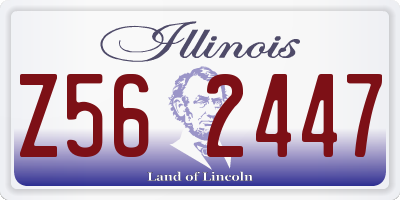 IL license plate Z562447