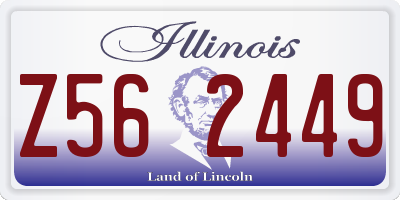 IL license plate Z562449
