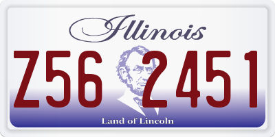 IL license plate Z562451