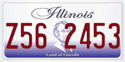 IL license plate Z562453