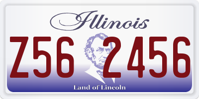 IL license plate Z562456