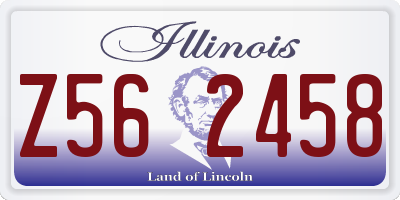 IL license plate Z562458