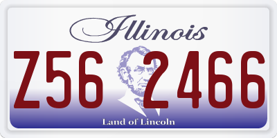 IL license plate Z562466
