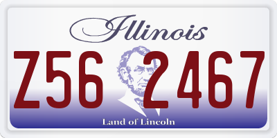 IL license plate Z562467