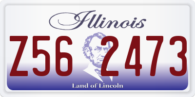 IL license plate Z562473
