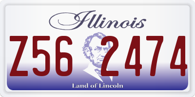 IL license plate Z562474