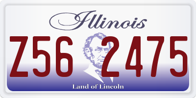 IL license plate Z562475