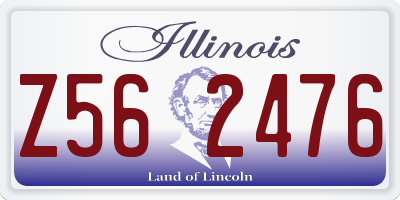 IL license plate Z562476