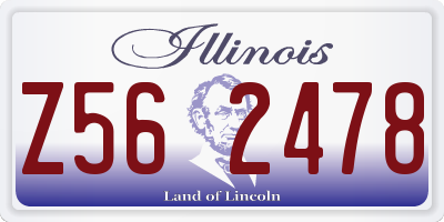 IL license plate Z562478
