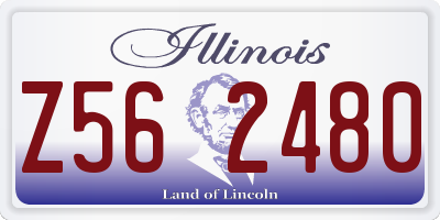 IL license plate Z562480