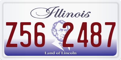 IL license plate Z562487