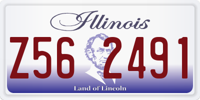 IL license plate Z562491