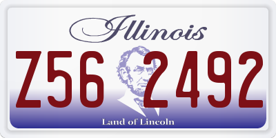 IL license plate Z562492