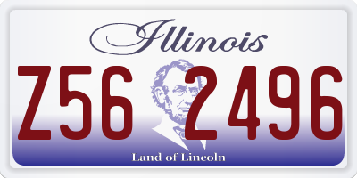 IL license plate Z562496