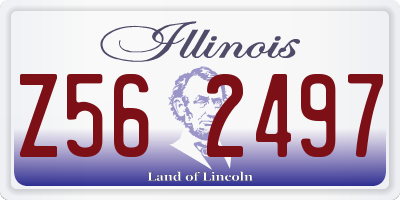 IL license plate Z562497