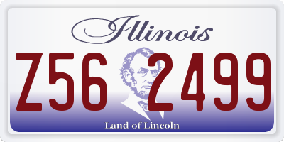 IL license plate Z562499