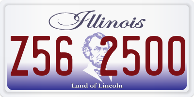 IL license plate Z562500