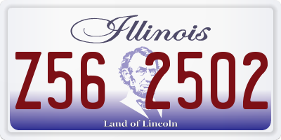 IL license plate Z562502
