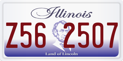IL license plate Z562507