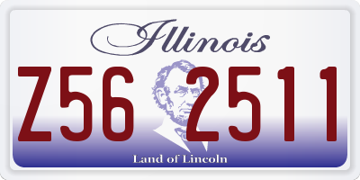 IL license plate Z562511