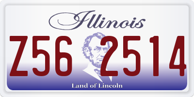 IL license plate Z562514