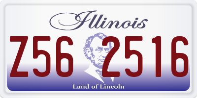 IL license plate Z562516